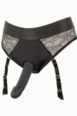 Strap-on Strapsslip inkl. Dildo schwarz