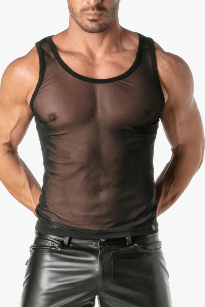Tanktop Mesh schwarz