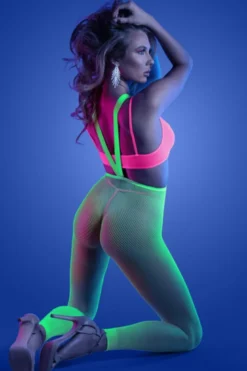 3tlg. Bralette-Set neon