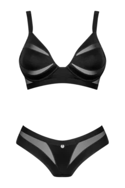 2tlg. Dessous Set black