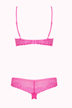 2tlg. Dessous Set pink ouvert