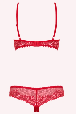 2tlg. Dessous Set rot ouvert