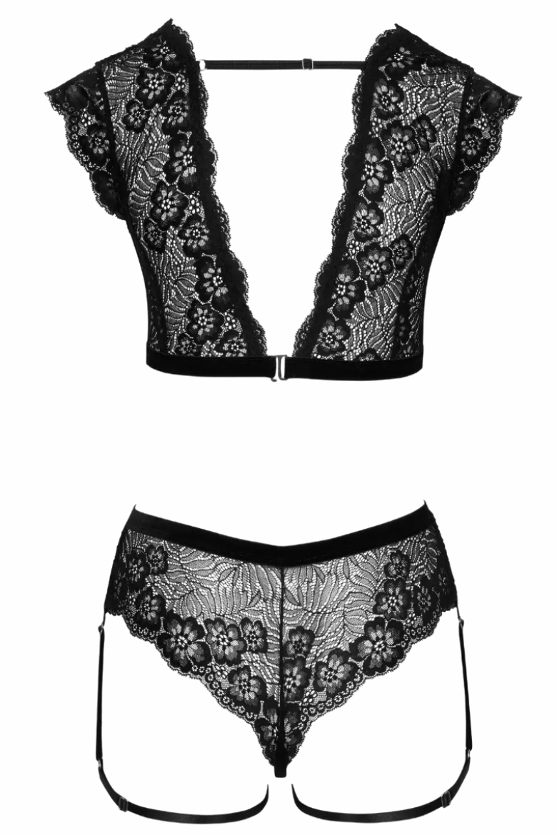 2tlg. Lingerie Set Spitze
