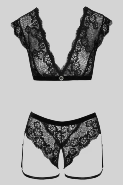 2tlg. Lingerie Set Spitze