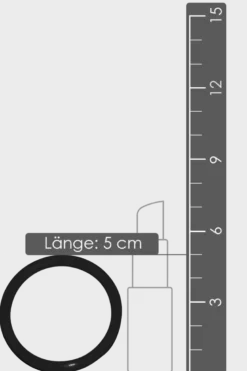 3tlg. Penisring-Set aus Silikon - Ø 3,2/4,2/5cm