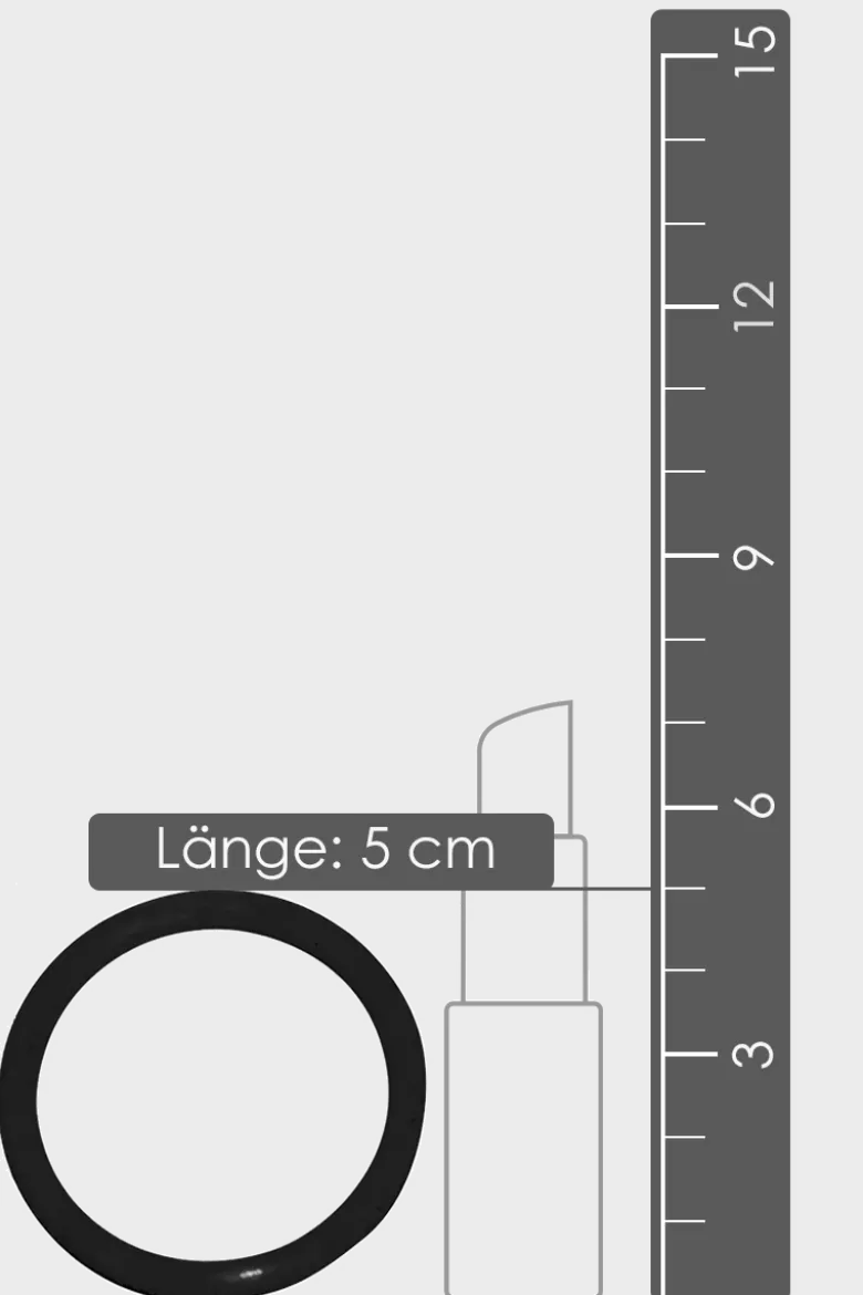 3tlg. Penisring-Set aus Silikon - Ø 3,2/4,2/5cm