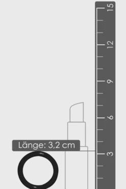 3tlg. Penisring-Set aus Silikon - Ø 3,2/4,2/5cm