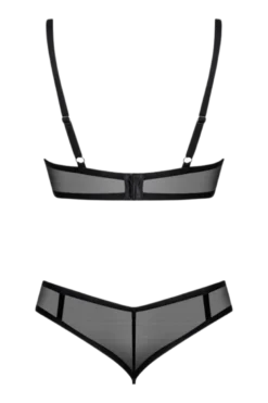 Tüll BH-Set schwarz