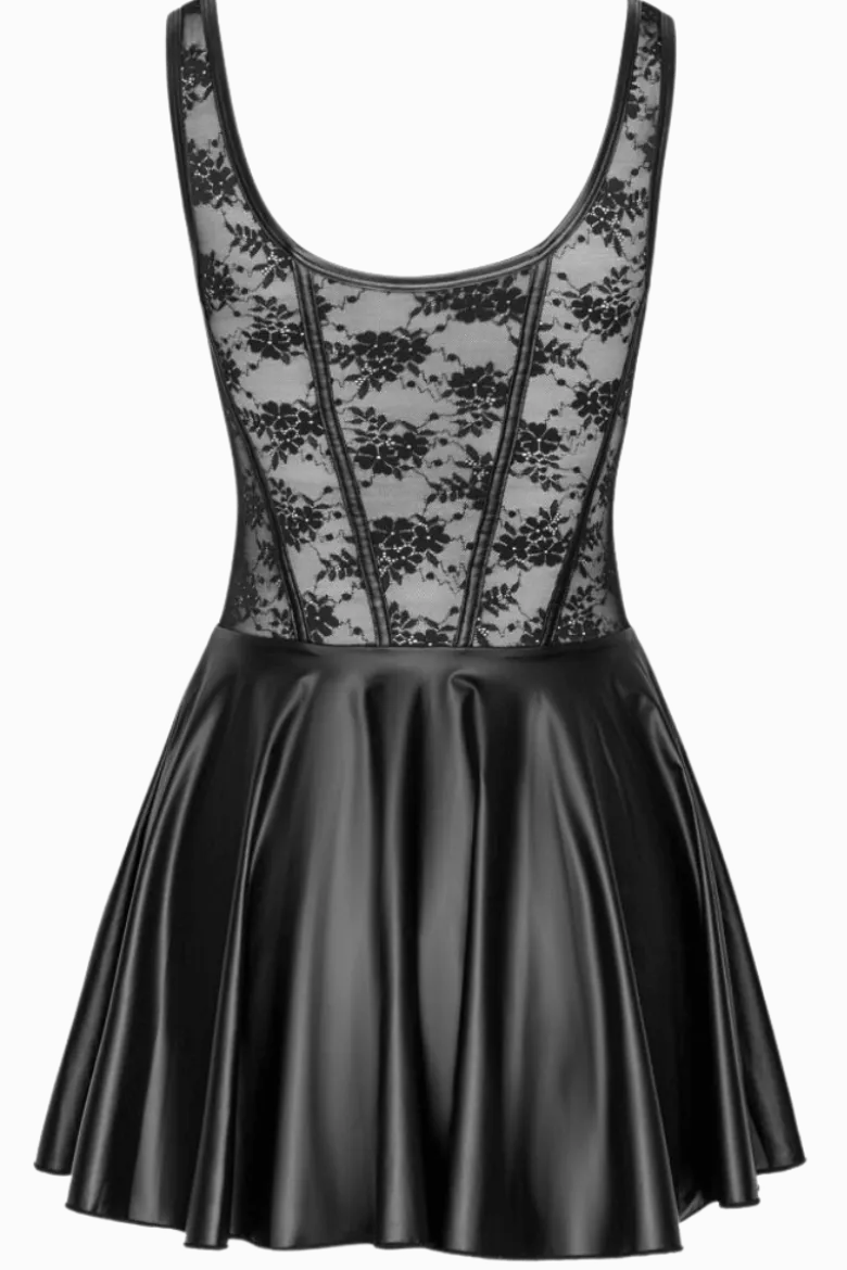 Träger-Minikleid schwarz
