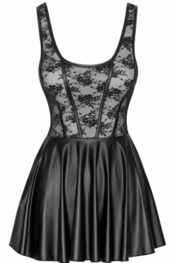 Träger-Minikleid schwarz