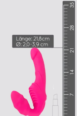 Vibrierender Strapless Strap-On - 21,8cm