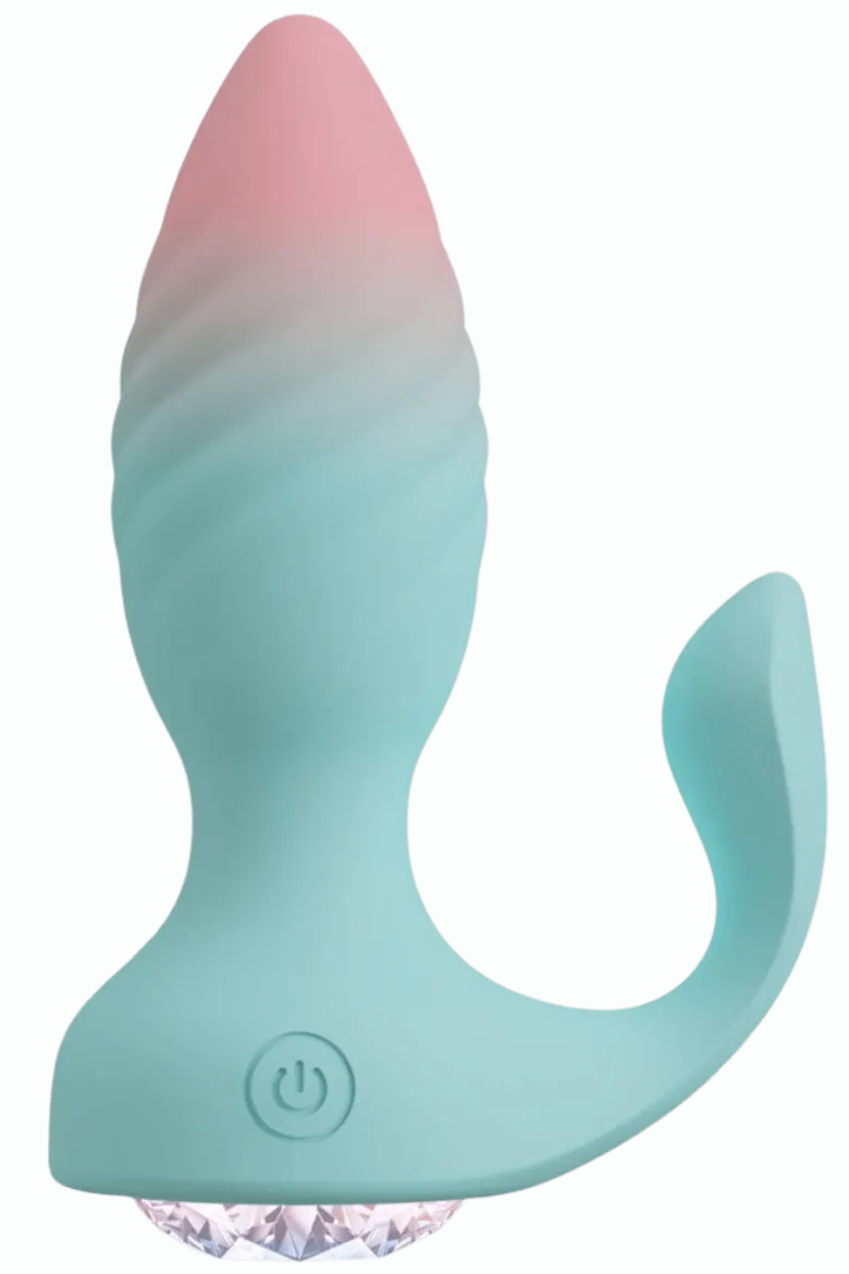 Vibro-Analplug pastell mit Fernbedienung