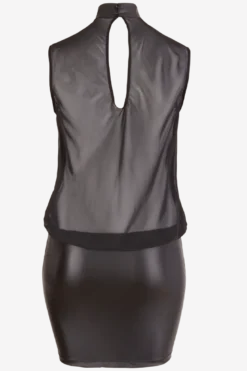 Wetlook-Chiffon-Kleid Plus Size