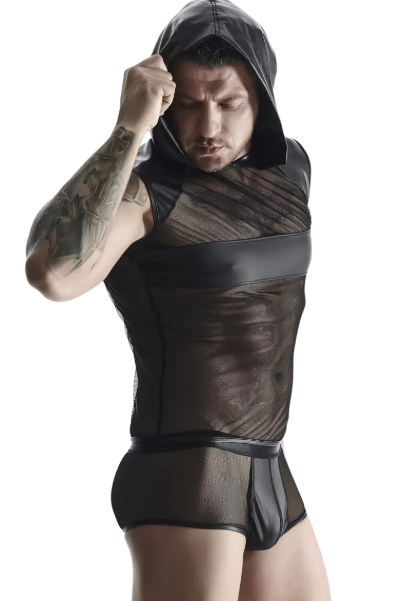 Wetlook Netz Kapuzenshirt