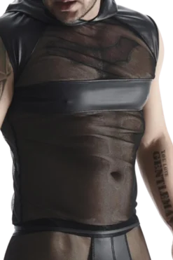 Wetlook Netz Kapuzenshirt