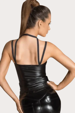 Wetlook Top mit Choker