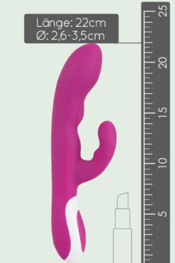 Wärmender Rabbit-Vibrator - Ø 3,5cm | 22cm